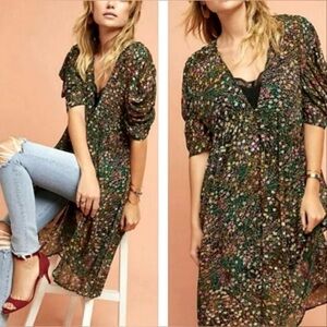 Anthropologie Akemi+Kin Floral-Midi Dress